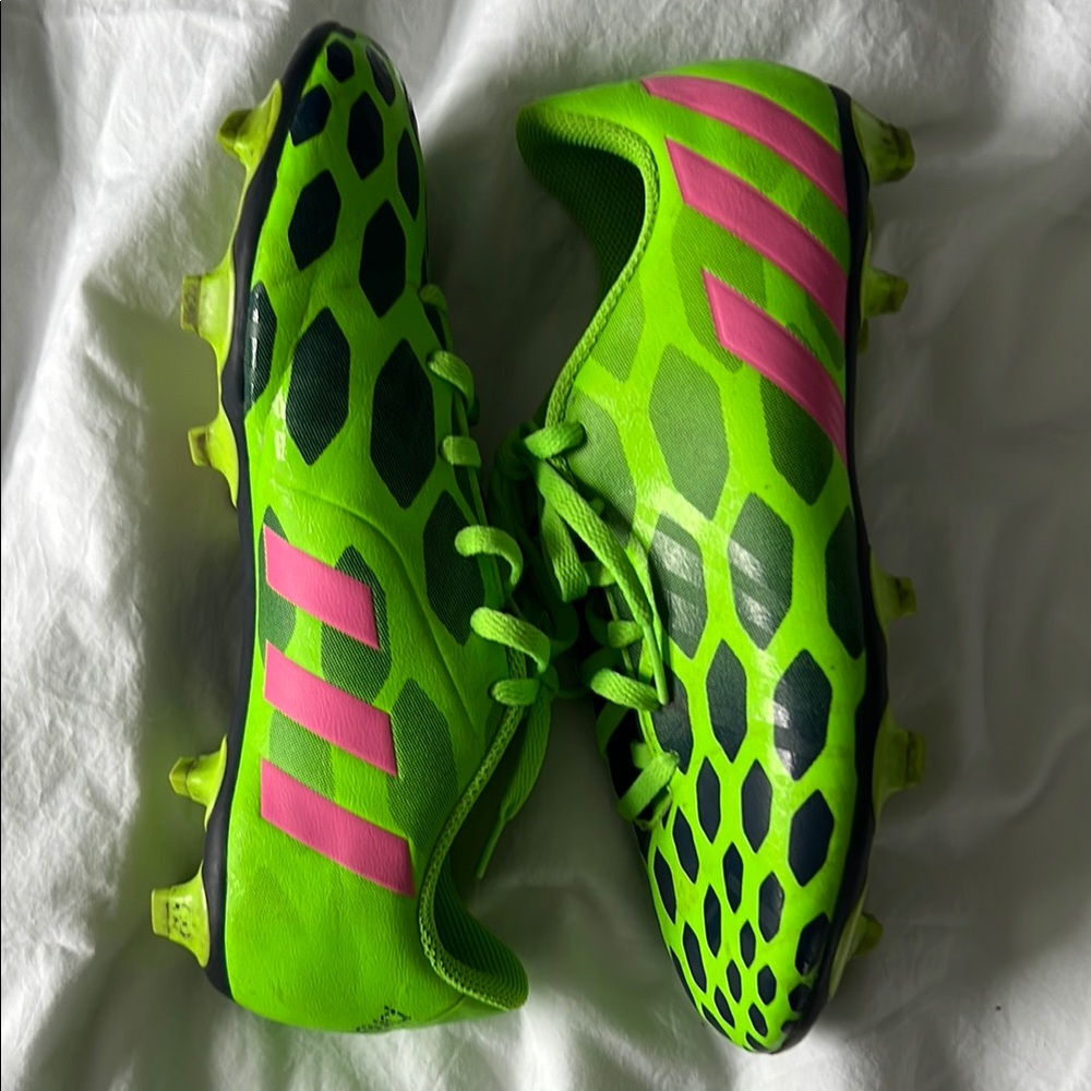Adidas W6 Neon Green Soccer Cleats